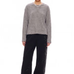 Vintage Snow-Wash Waffle Knit Top