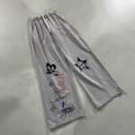 Dark Subculture Graffiti Print Pants
