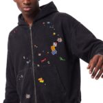 acid wash hoodie and sweatpants