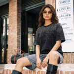 Allover Rhinestone Washed Tee Unisex